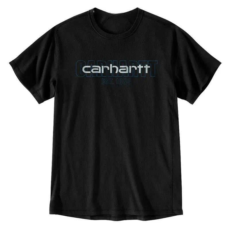Carhartt Men's Force Relaxed Fit Midweight Short-Sleeve Logo Graphic T-Shirt Sweatshirt Hoodie | PrintMintTees.com