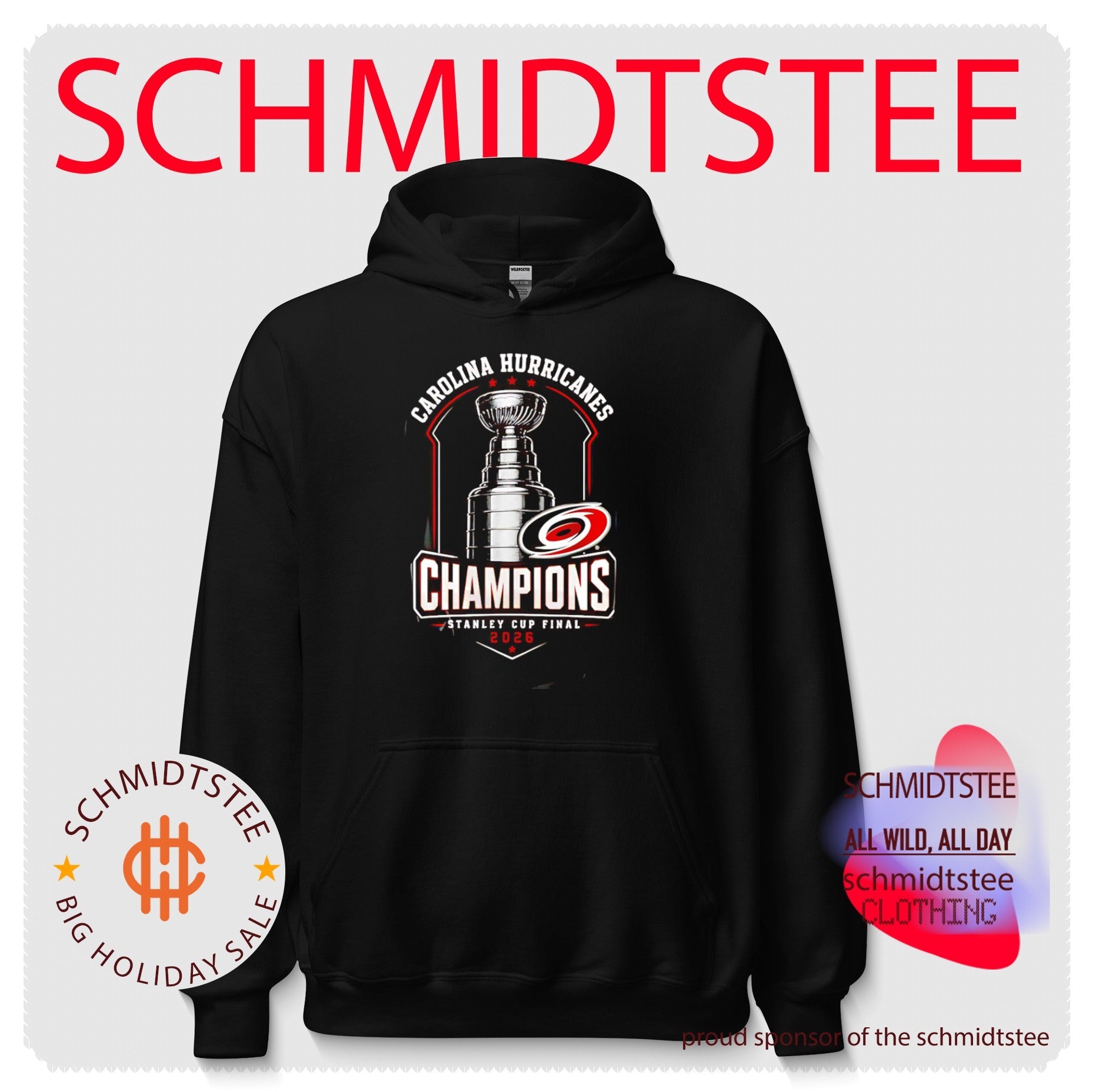 Carolina Hurricanes 2026 NHL Stanley Cup Champions trophy logo shirt