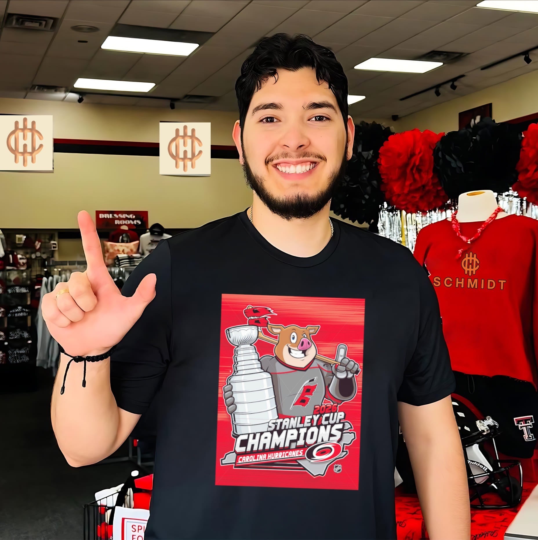 Carolina Hurricanes 2026 Stanley Cup Champions mascot shirt