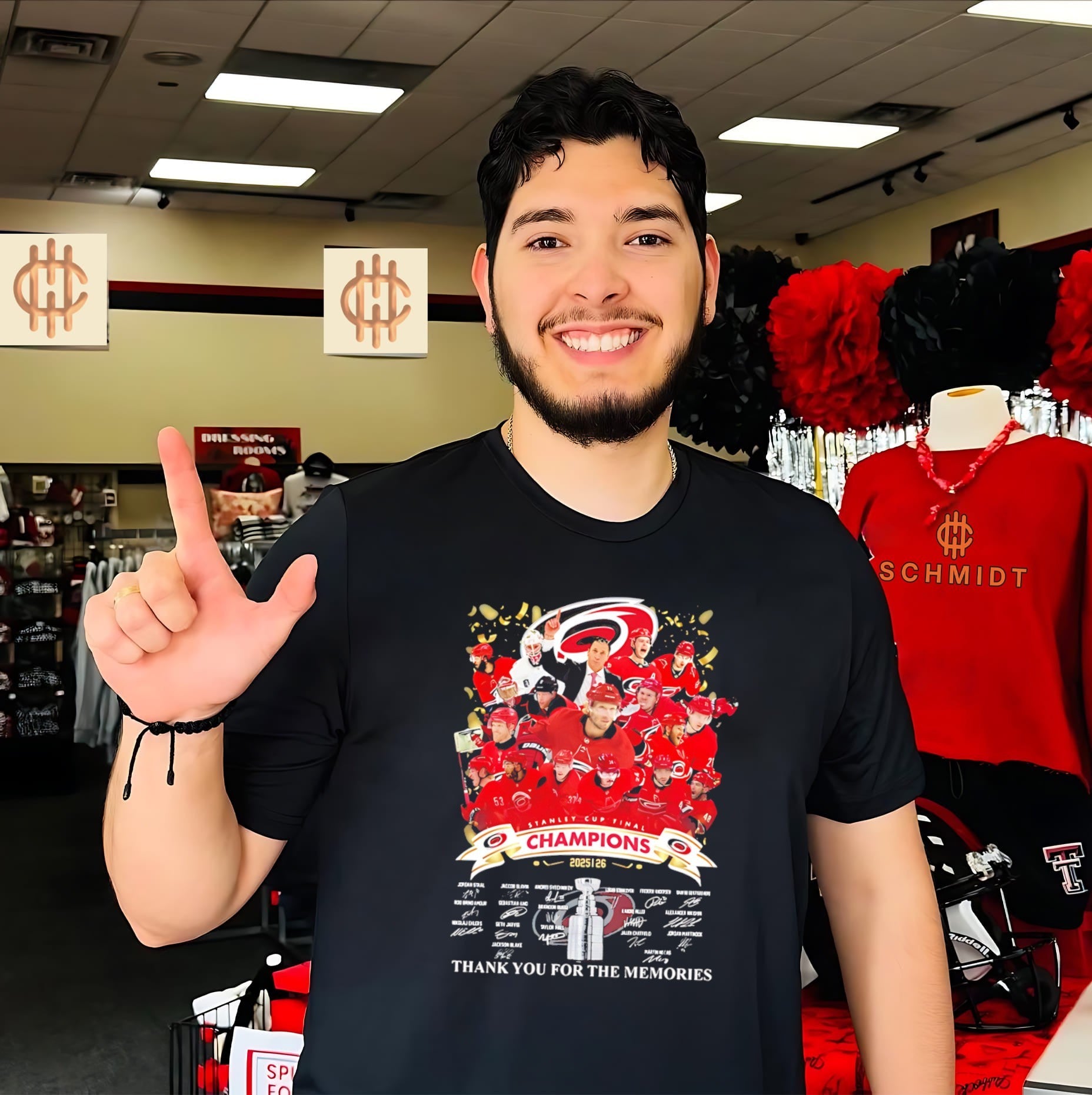 Carolina Hurricanes 2026 Stanley Cup Champs thank you for memories signature shirt