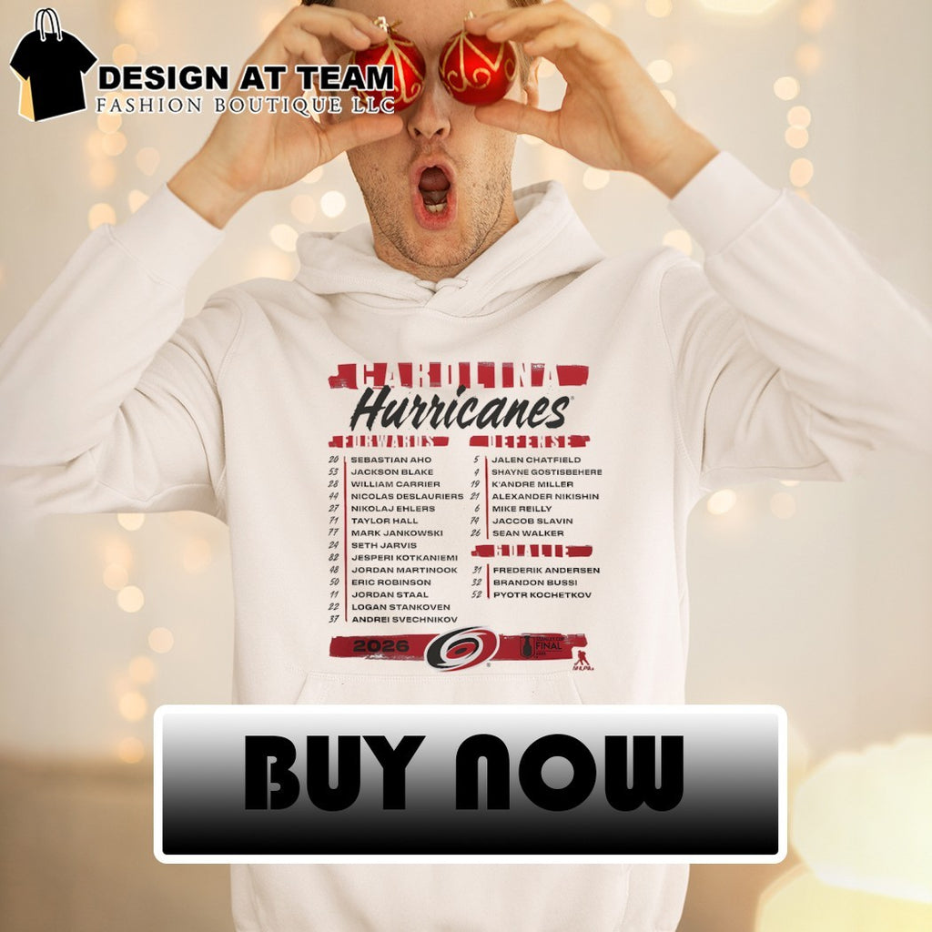 Carolina Hurricanes 2026 Stanley Cup Final Roster shirt