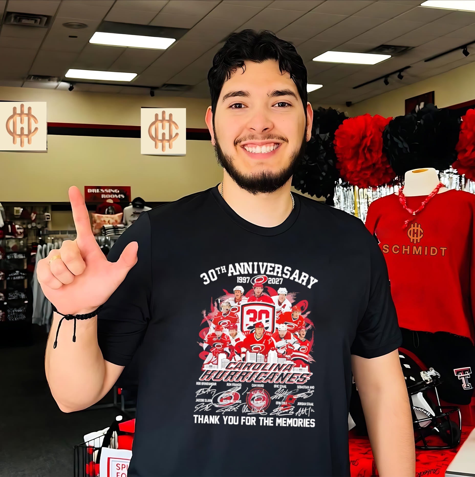 Carolina Hurricanes 30th Anniversary 1997-2027 thank you for memories shirt