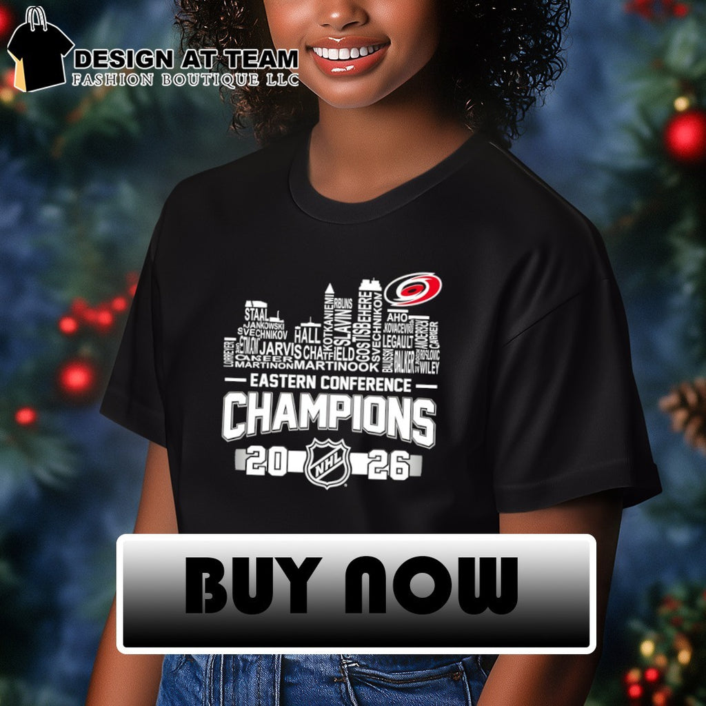 Carolina Hurricanes Hockey 2026 Stanley Cup Final Champions City Skyline Names shirt