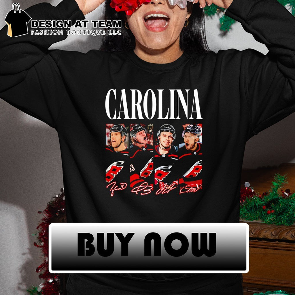 Carolina Hurricanes Hockey Players Signature Carolina Team Logo Performance shirt