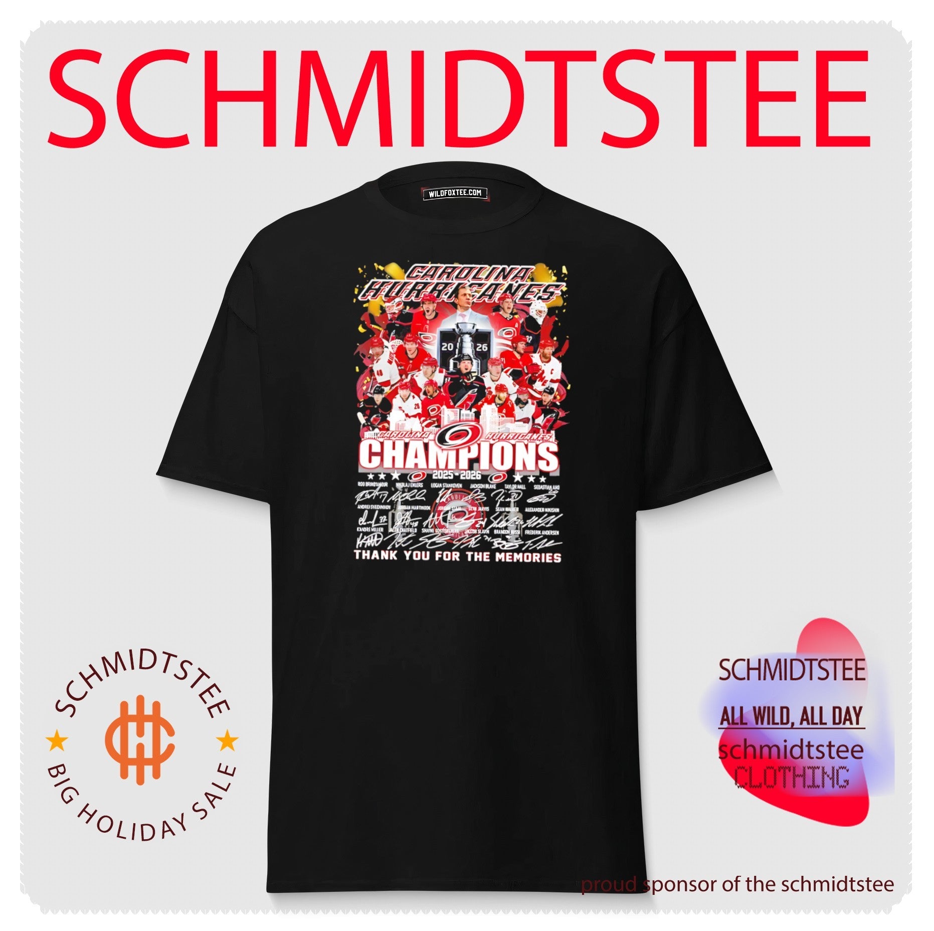 Carolina Hurricanes NHL Champions 2025-2026 thank you for the memories shirt