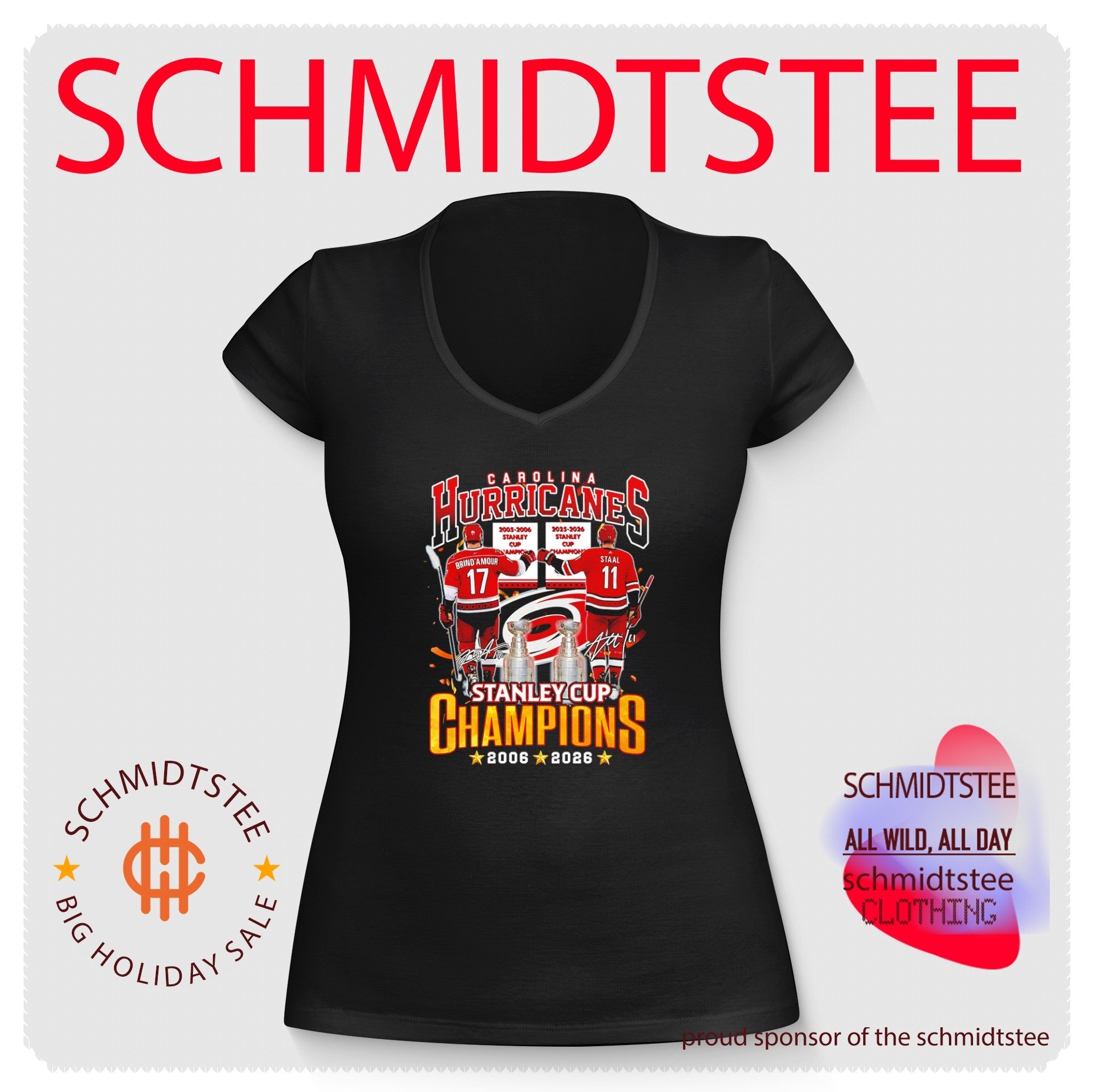 Carolina Hurricanes NHL Stanley Cup Champions 2 Time 2006 2026 shirt