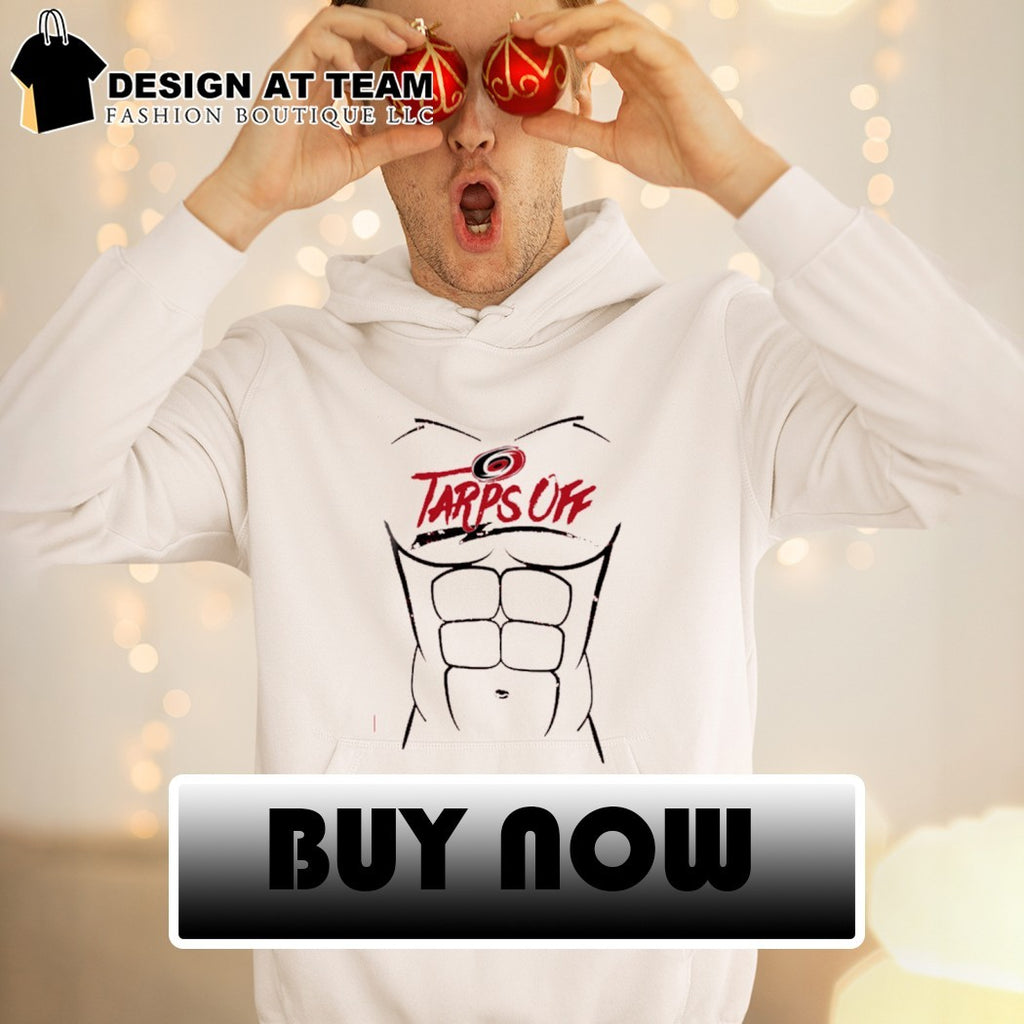 Carolina Hurricanes hockey muscle tarps off shirt