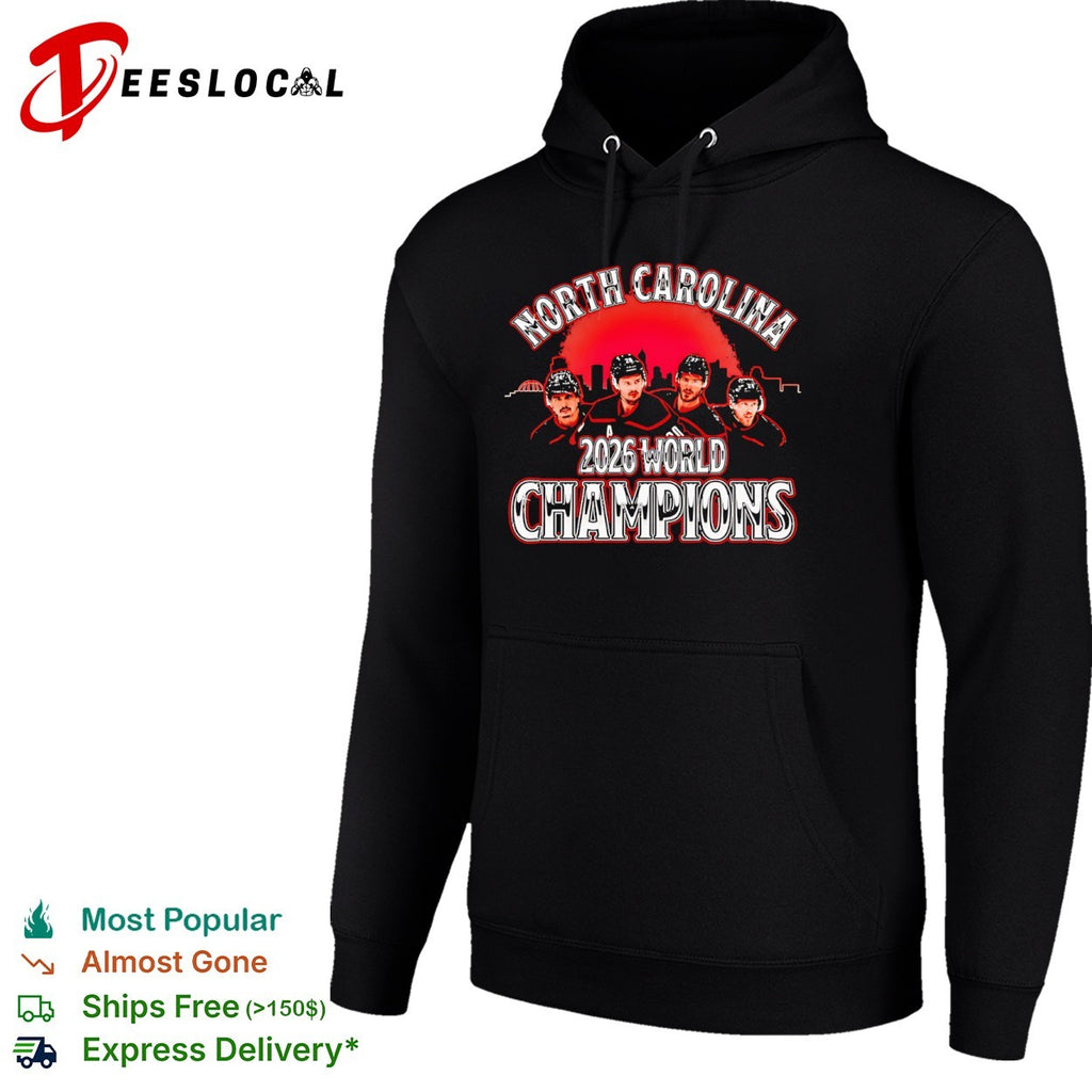 Carolina Hurricanes player trio North 2026 world champions shirt
