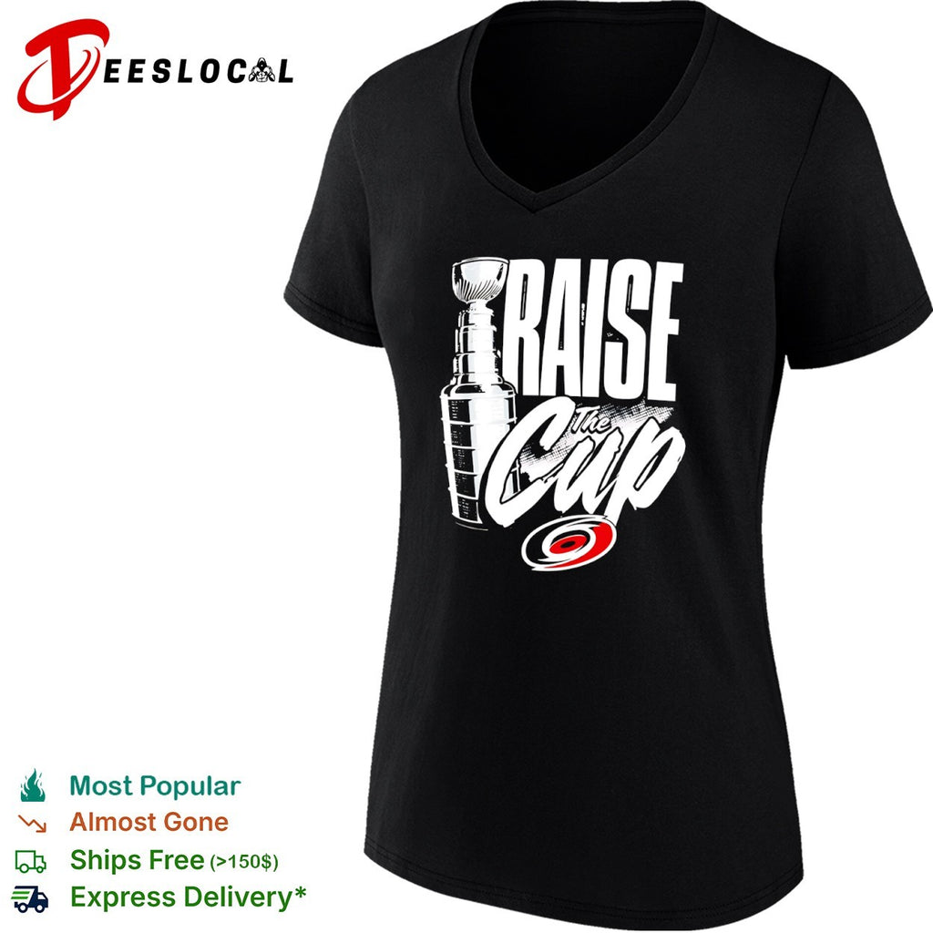 Carolina Hurricanes raise the Stanley Cup trophy shirt