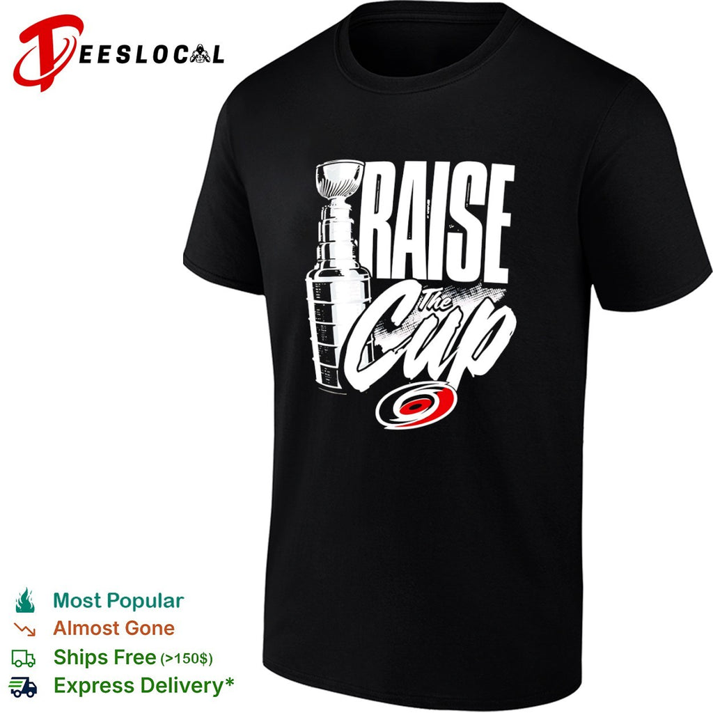 Carolina Hurricanes raise the Stanley Cup trophy shirt