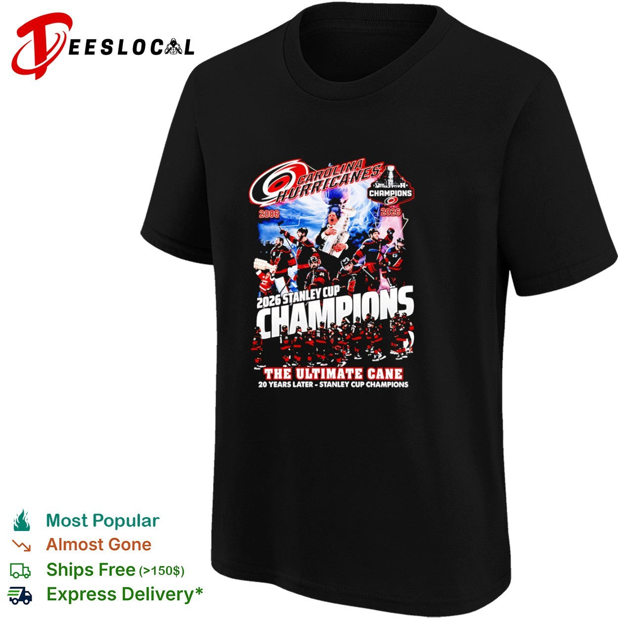 Carolina Hurricanes the ultimate cane team collage 2006 2026 Stanley Cup champions 20 years later shirt