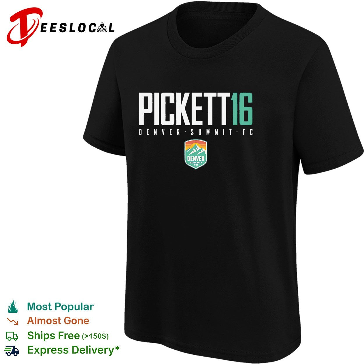 Carson Pickett 16 Denver Summit FC professional women’s soccer team shirt