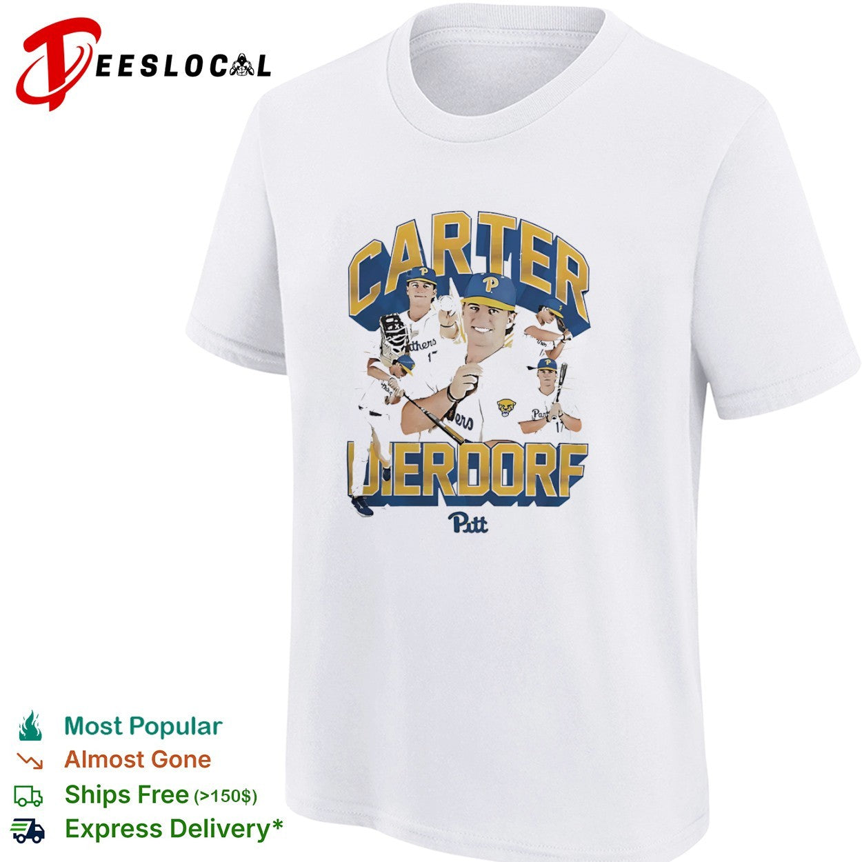 Carter Dierdorff Pittsburgh Panthers NCAA Baseball College shirt