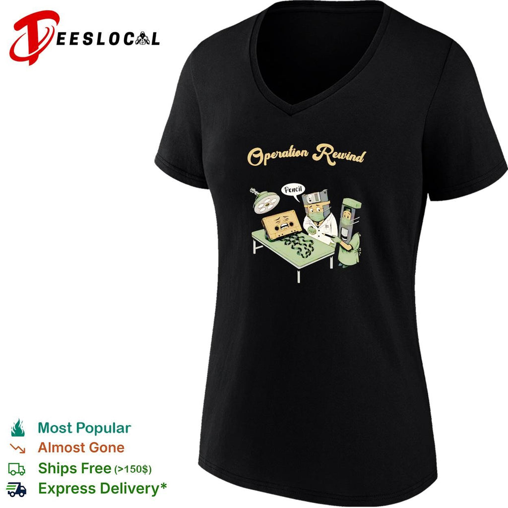 Cassette tape pencil surgeons operation rewind shirt