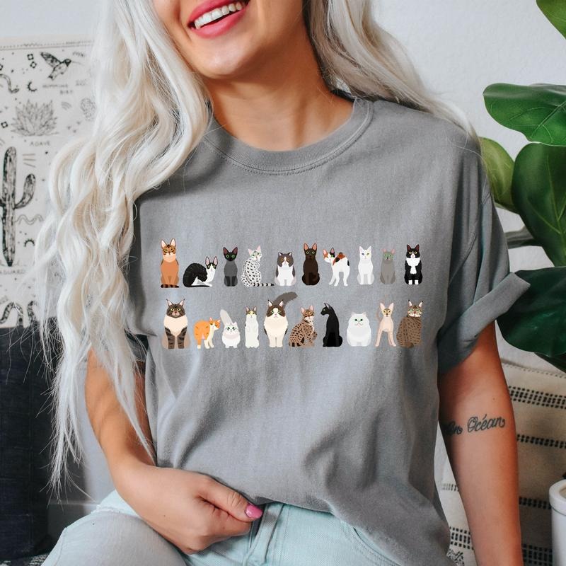 Cat Breeds Animal Lover T-Shirt Hoodie Sweatshirt | PrintMintTees.com