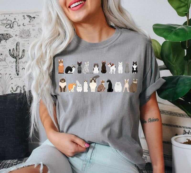 Cat Breeds Animal Lover T-Shirtstyle{n002}2 T-Shirts, Hoodie, Sweatshirt | PrintMintTees.com
