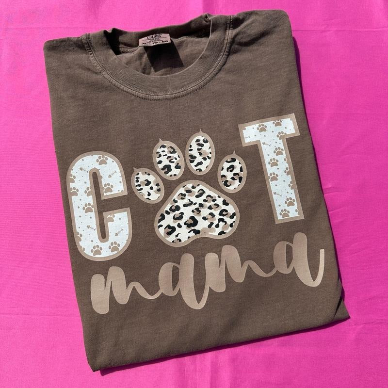 Cat Mama Comfort Colors T-Shirt 'NLB' Hoodie, Sweatshirt | PrintMintTees.com
