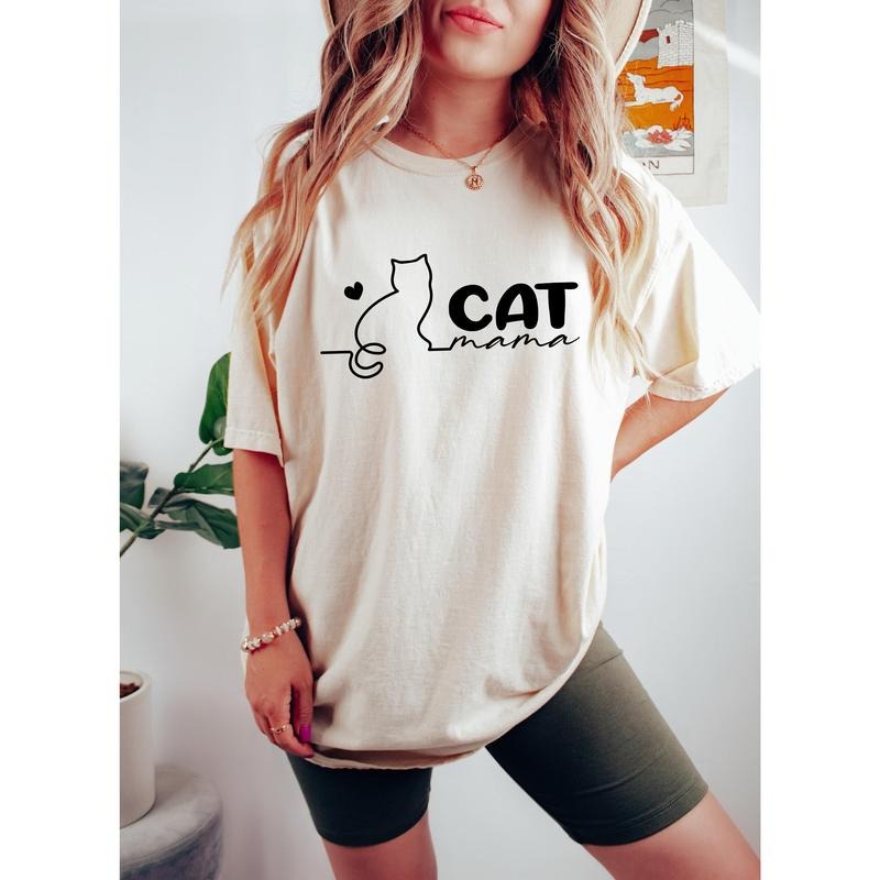Cat Mama Shirt Cat Mom Shirt Cat Shirt For Cat Mom Cat Lover Mother's Day Gift For Cat Mom Cat Lover Gift Cat Shirt Mom...
