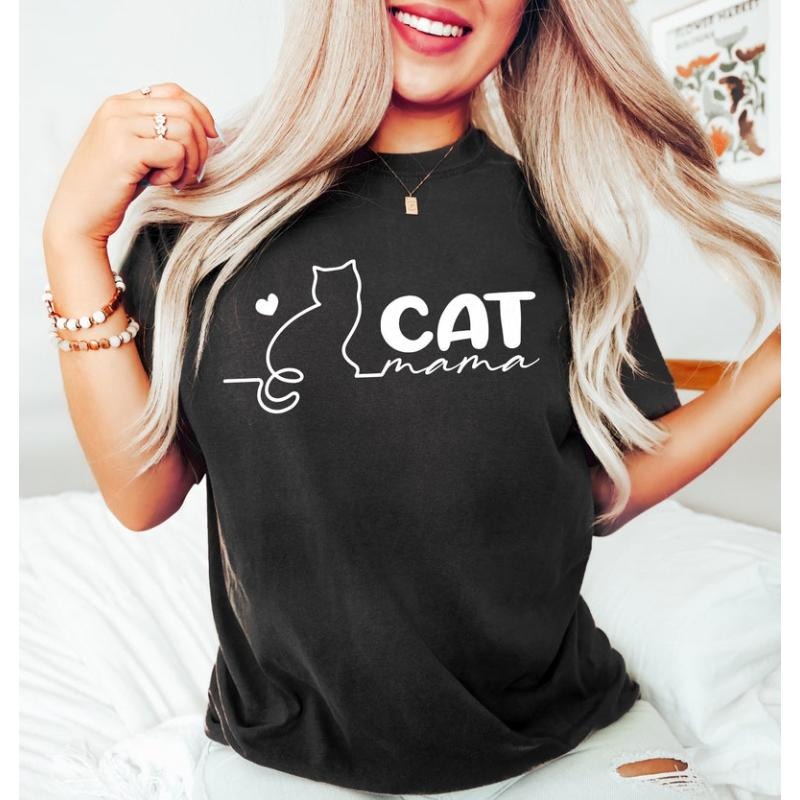 Cat Mama Shirt, Cat Mom Shirt, Cat Shirt for Cat Mom, Cat Lover, Mother's Day Gift For Cat Mom, Cat Lover Gift, Cat...