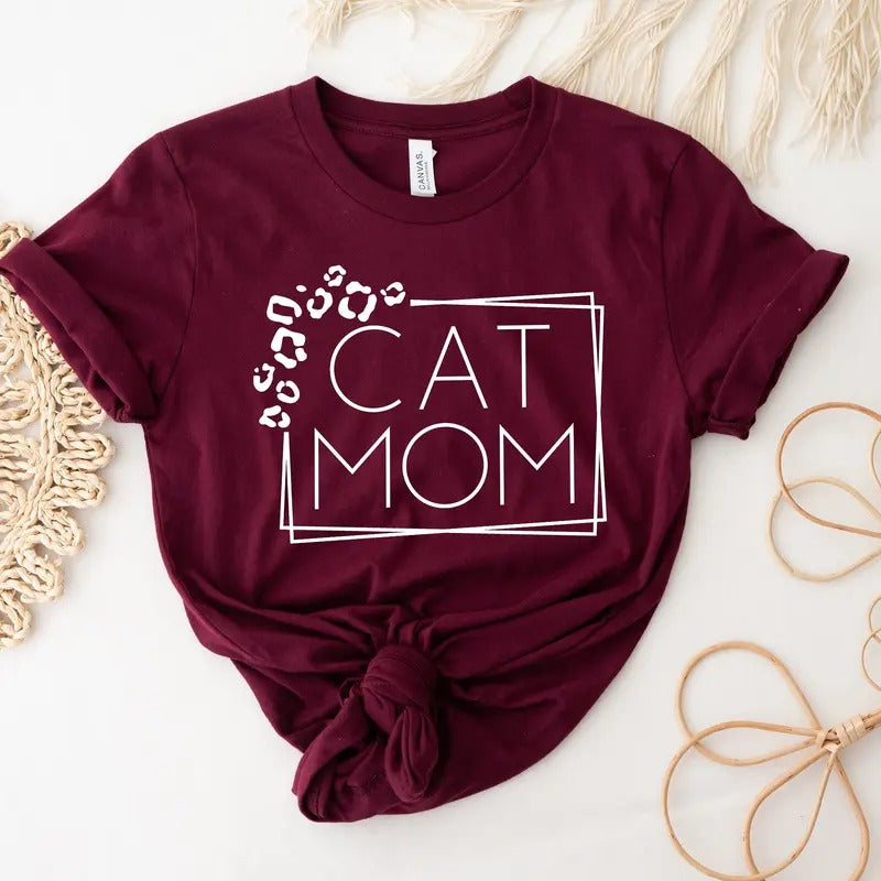 Cat Mom Shirt Cat Mom T-shirt Mothers Day T-shirt New Cat Mom Gift Gift For Mothers Day Proud Kitty Mama Shirt Kitty Mom...