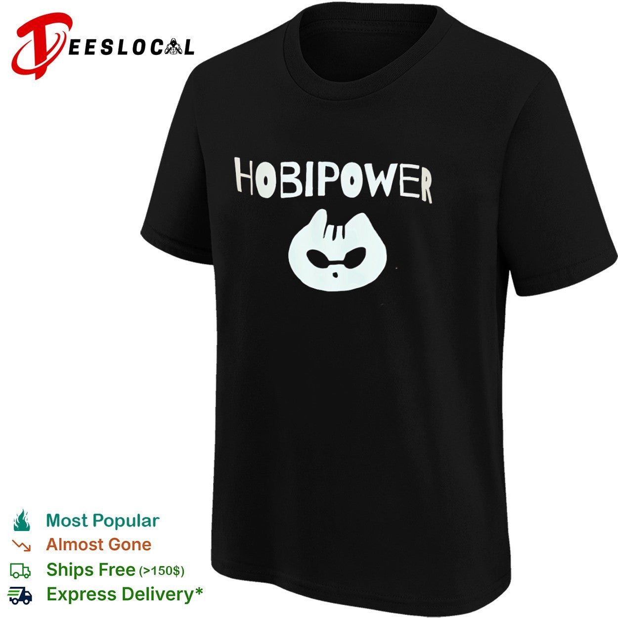 Cat face hobipower shirt