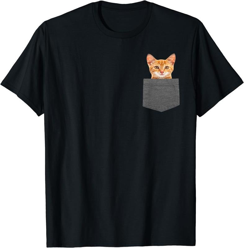 Cat Pocket Shirt Shirt Hoodie Sweatshirt