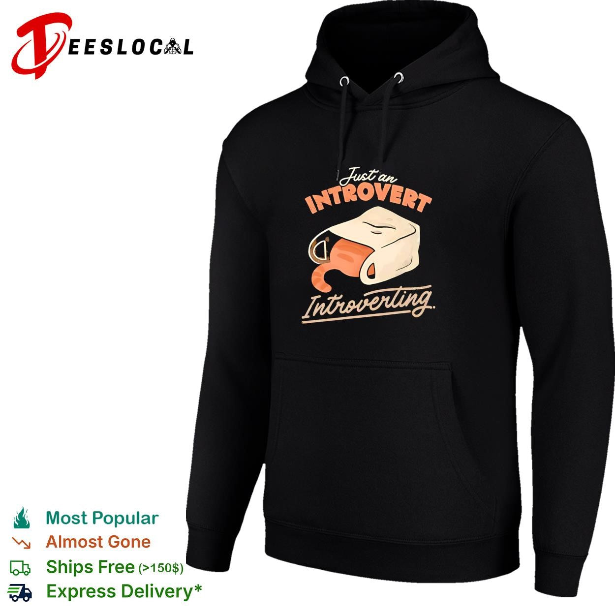 Cat introvert paper bag shirt