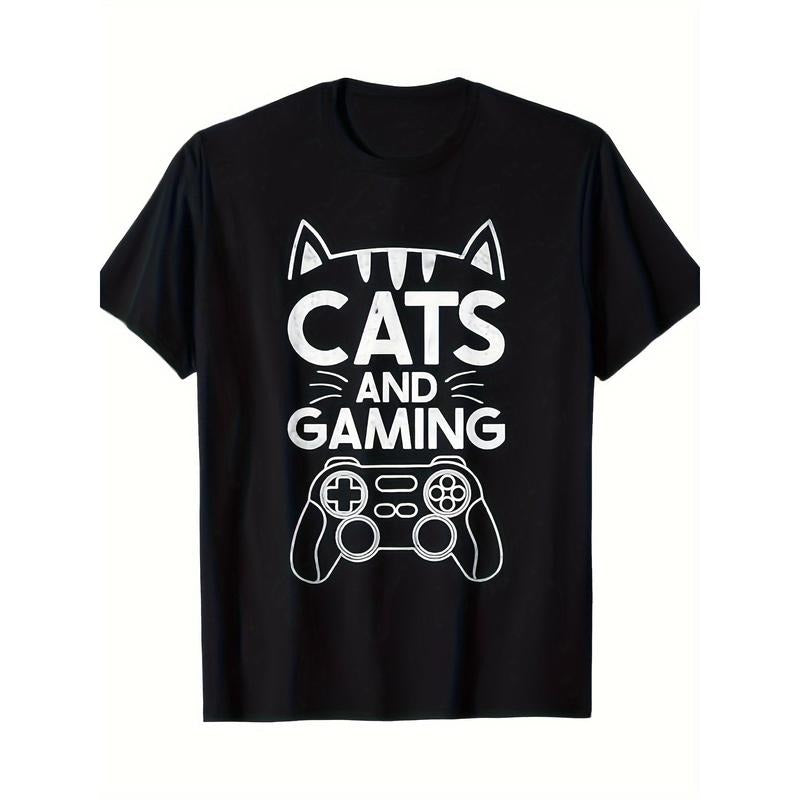 Cats And Gaming Funny Cat Lover Gaming Gift Gamer T-Shirt 220g  made in usa Hoodie Sweatshirt | PrintMintTees.com