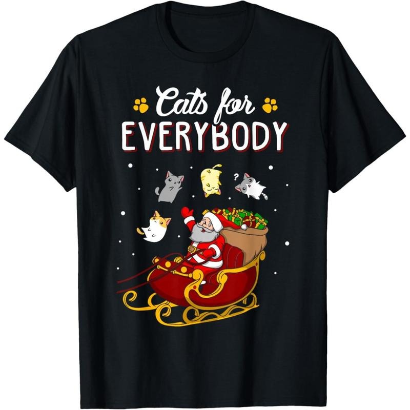 Cats For Everybody Men Kids Women Ugly Christmas Cat T-Shirt  made in usa Hoodie Sweatshirt | PrintMintTees.com