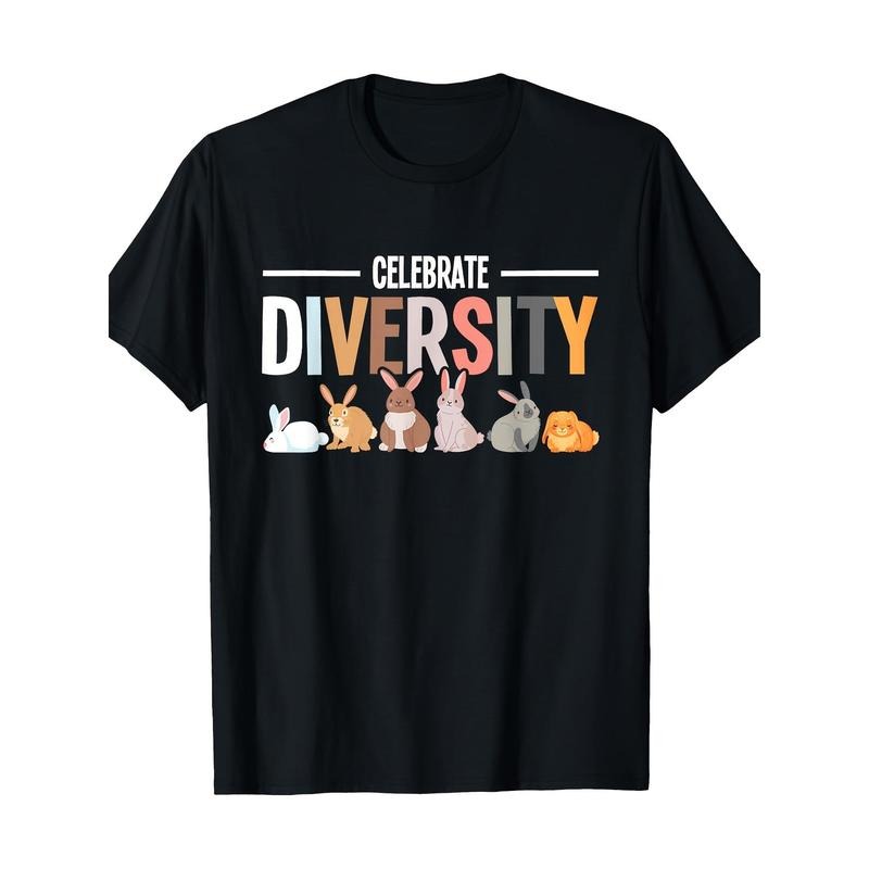 Celebrate Diversity - Rabbit Lover Zookeeper Bunny Breeder T-Shirt-100% Cotton-220g made in usa Hoodie Sweatshirt