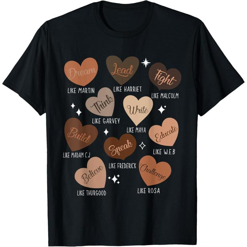 Celebrating Black History with Educated Leader Hearts T-Shirt style 02 Hoodie Sweatshirt | PrintMintTees.com
