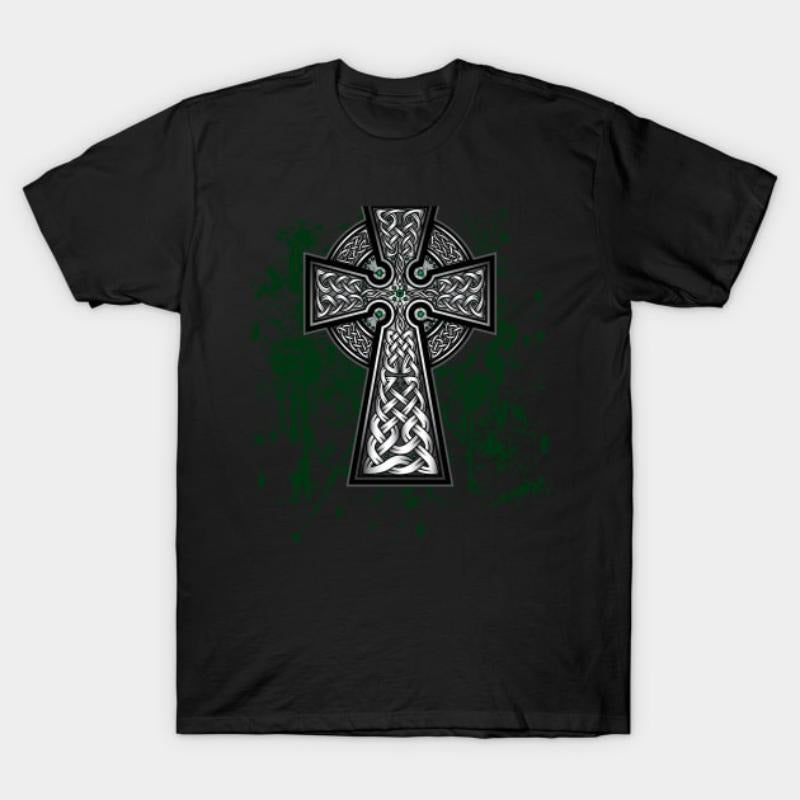 Celtic Cross Vintage T-Shirt - Ancient Faith Inspired Design style 02 Hoodie Sweatshirt | PrintMintTees.com