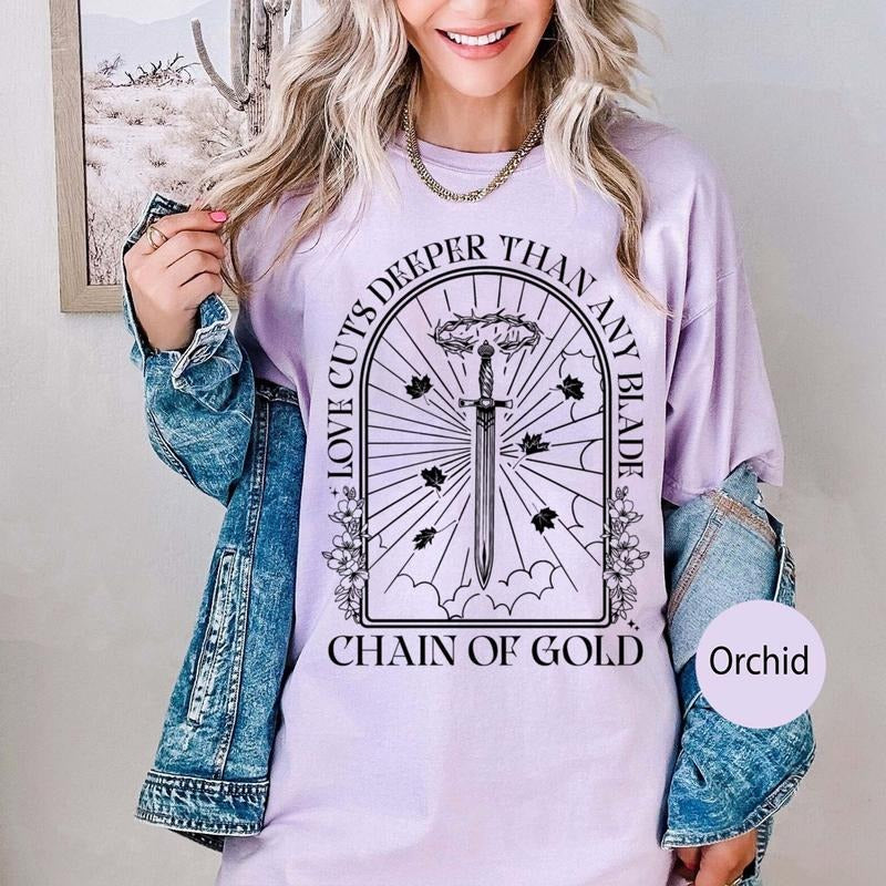Chain Gold Vintage Bookish Shadowhunters Shirt Last Hours Book Lover Cordelia Carstairs Cortana Cassie Clare T-Shirts, Hoodie, Sweatshirt