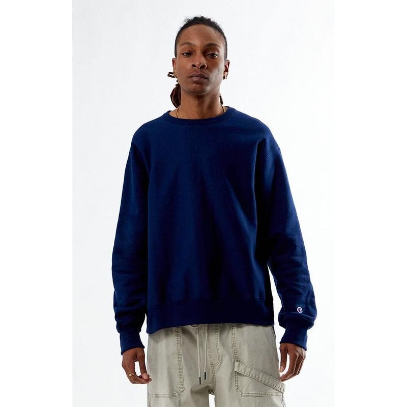 Champion Men's Reverse Weave Crew Neck Sweatshirt Shirt Hoodie | PrintMintTees.com