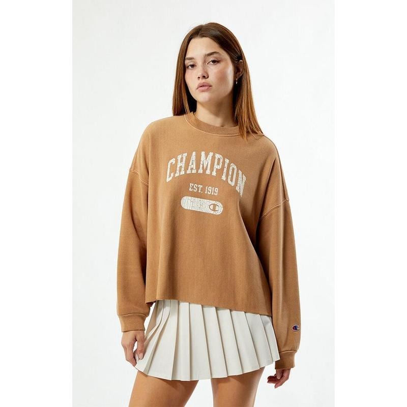 Champion Women's Vintage Dye Femme Reverse Weave Sweatshirt Shirt Hoodie | PrintMintTees.com