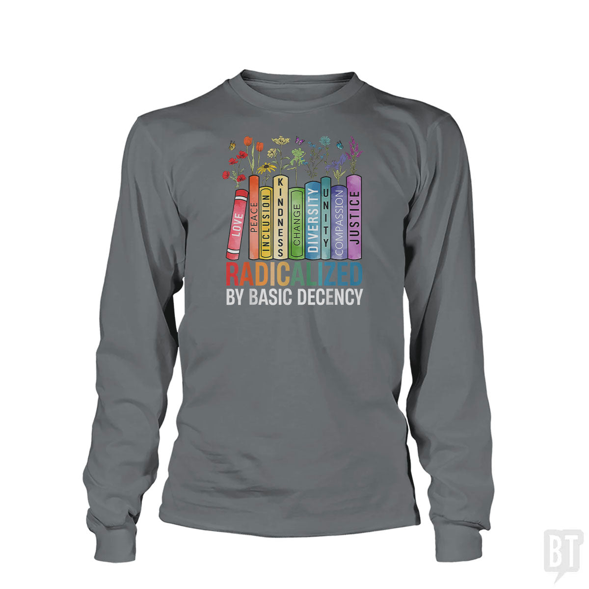 Book Flower Long Sleeve