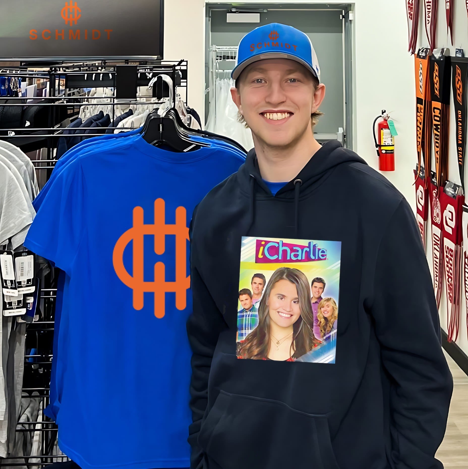Charlie Kirk iCharlie graphic print meme shirt