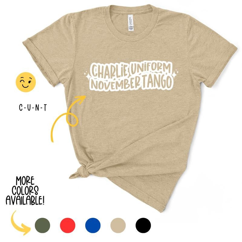 Charlie Uniform November Tango TShirt Hoodie Sweatshirt | PrintMintTees.com