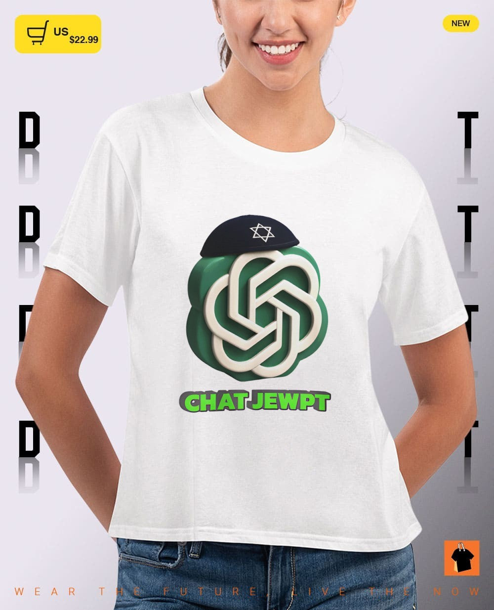 Chatgpt Chat Jewpt parody logo shirt