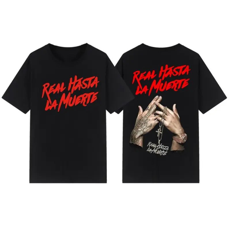 Cheap Anuelll AA Summer New Men, Women T Shirts Realll Hasta Laaa Muerte - Classic Cotton Fabric Menswear