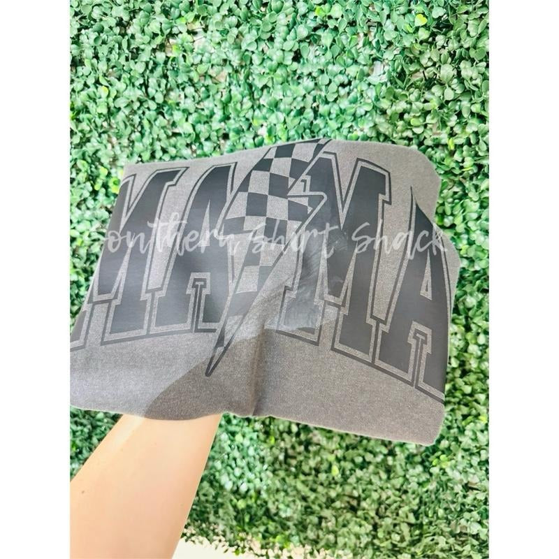 Checkered Bolt Mama T shirt  | Pepper comfort colors T shirt top Hoodie Sweatshirt | PrintMintTees.com