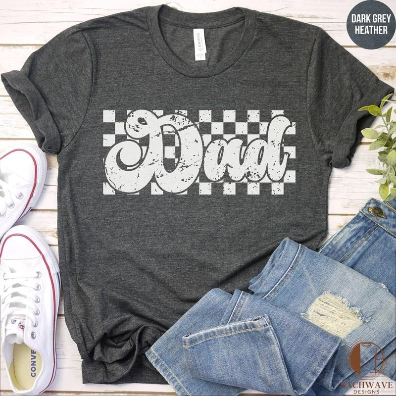 Checkered Dad Shirt Retro Dad Shirt Fathers Day Gift Dad Life Shirt Fatherhood Shirt Dad Sweatshirt Dad Gift Crewneck...