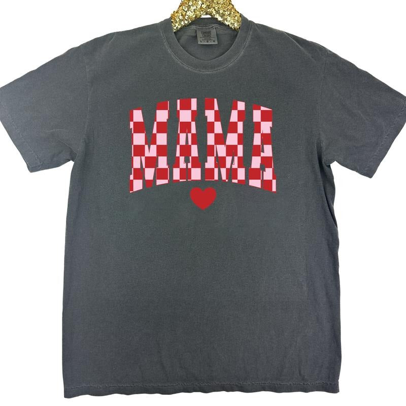 Checkered Mama Comfort Colors Shirt Hoodie Sweatshirt