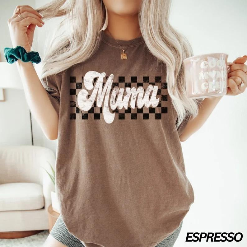 Checkered Mama Sweatshirt, Hoodie, T-Shirt | PrintMintTees.com