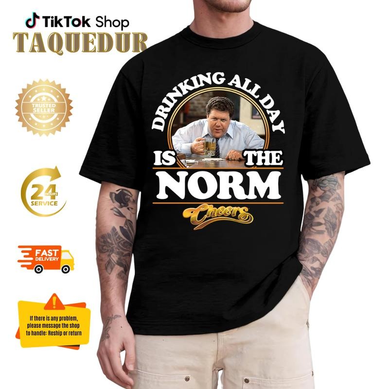 Cheers - Norm Shirt, Memories George Wendt Cheers Classic T-Shirt, Comedy Show, Cheers TV Show, TV Show Shirt Hoodie...