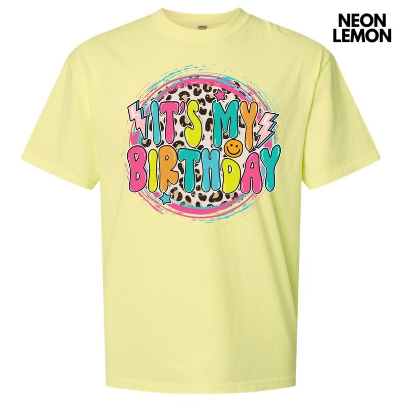 Cheetah My Birthday Comfort Colors T-Shirt 'NLB' Hoodie Sweatshirt | PrintMintTees.com