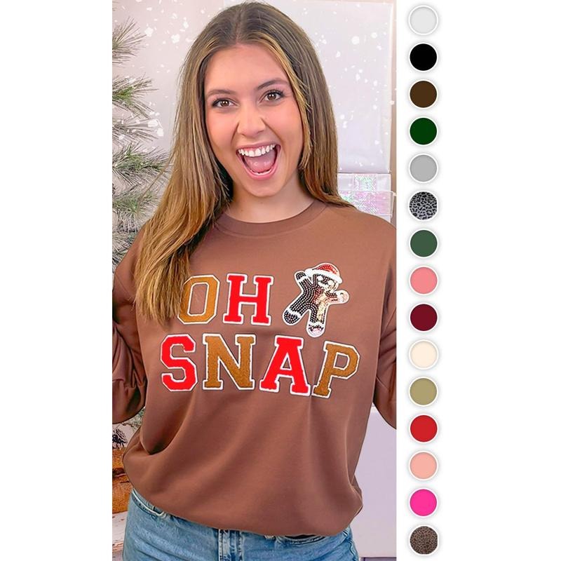 Chenille Oh Snap Sweatshirt