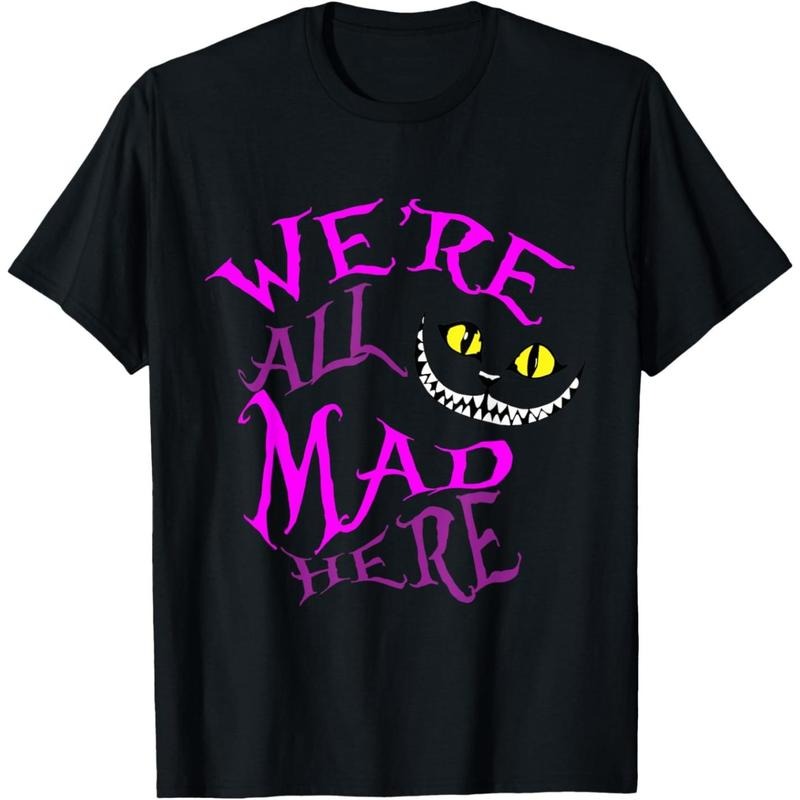 Cheshire Cat - We're All Mad Here T-Shirt made in usa Hoodie Sweatshirt | PrintMintTees.com