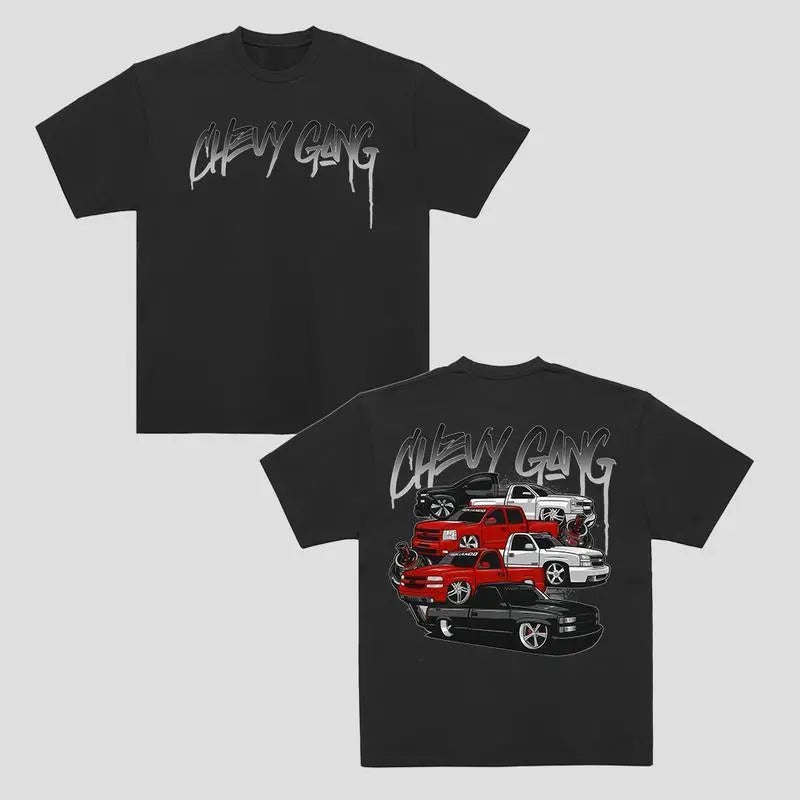 Chevy Gang Graphic T Shirt Chevy Silverado Mens,for Womenswear Top Hoodie Sweatshirt | PrintMintTees.com