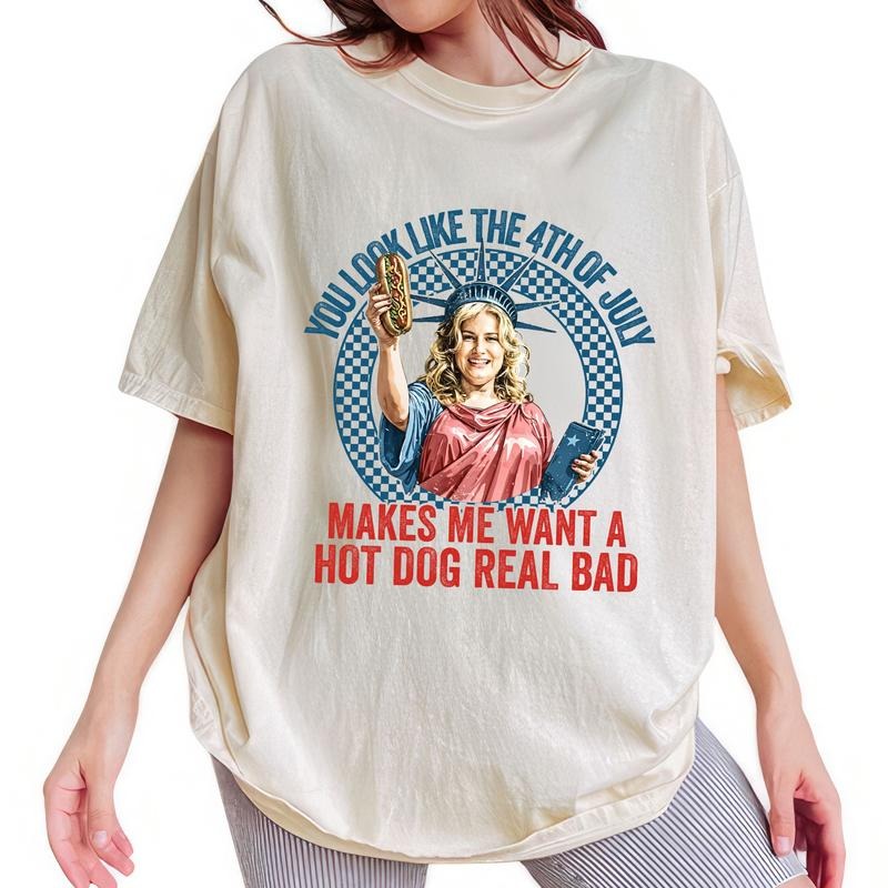 ChicCotton Retro You Look Like The 4th Of July Comfort Colors Shirt, Movie Patriotic Lovers T-shirt, Funny Independence...